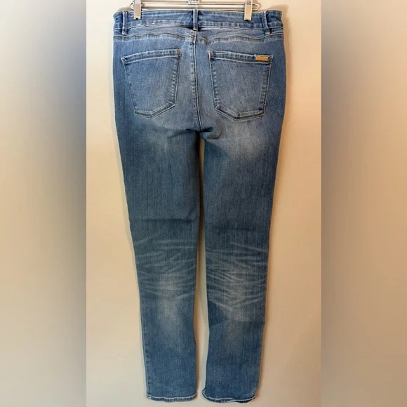 WHBM Women's The Slim Mid Rise Medium Wash Blue Jeans Size 8 - Picture 2 of 14